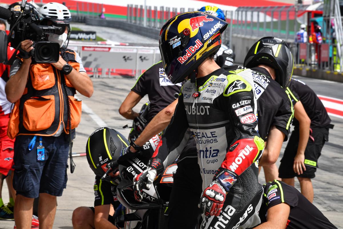 Featured image for “StyrianGP: Johann Zarco handed a pitlane start for Austrian crash”