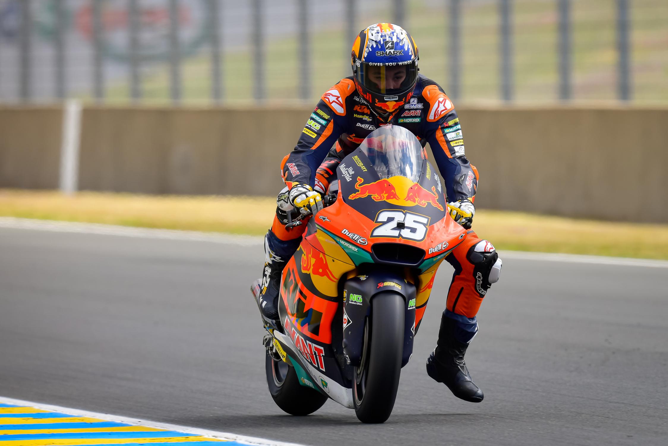 Featured image for “Moto 2: Raul Fernandez Tops Drying Free Practice Three”