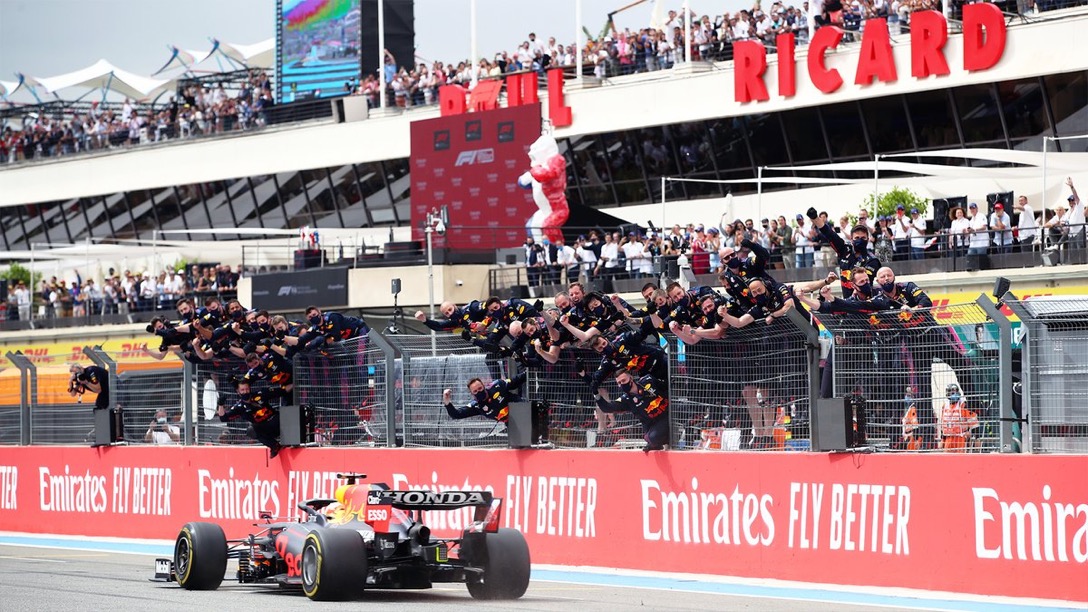 Featured image for “VERSTAPPEN CLAIMS THRILLING BATTLE OF STATEGY TO WIN THE FRENCH GP”