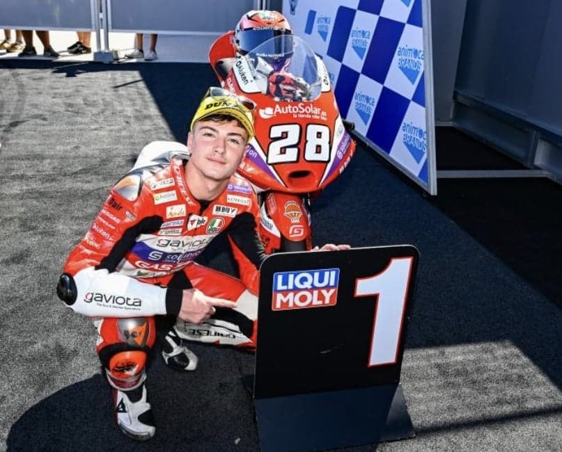 Featured image for “Moto3: Izan Guevara Takes A Perfect Victory At Aragon.”