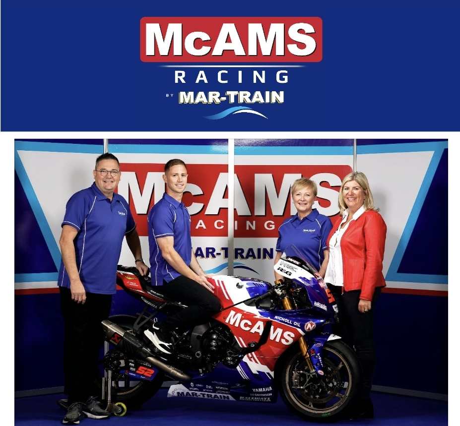 Featured image for “BSB: McAMS and Mar-Train Join Forces for 2024 Bennetts British Superbike Championship.”