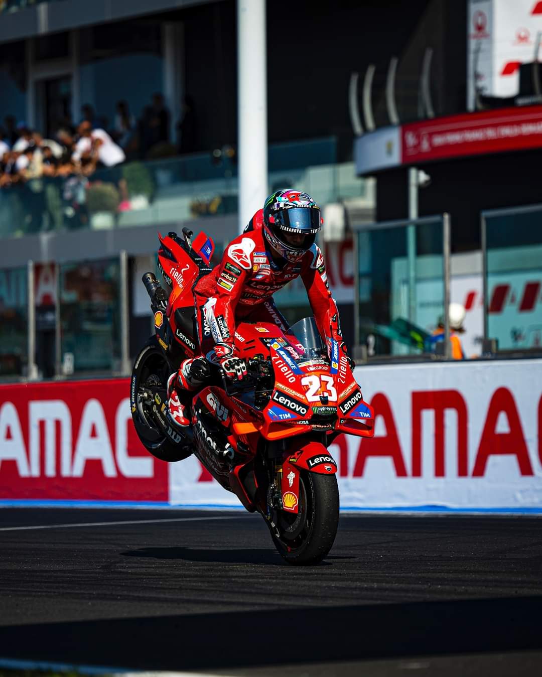 Featured image for “MotoGP: Enea Bastianini Wins Last Lap Battle Against Jorge Martin at the Emilia-Romagna Grand Prix as Pecco Bagnaia Crashes Out”