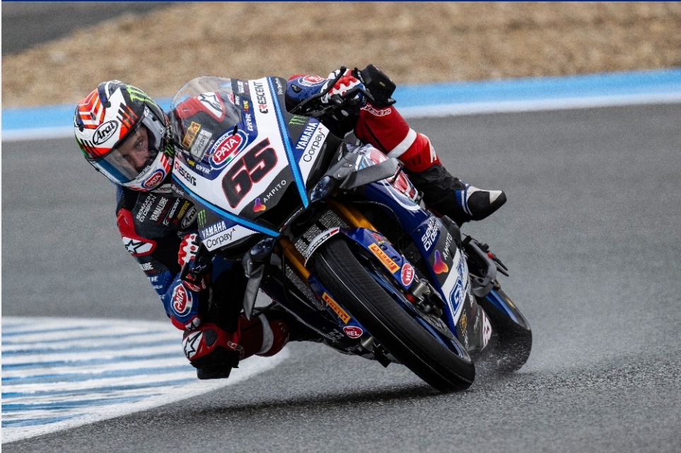 Featured image for “WSBK: Rea Tops Day Two as Mixed Conditions Meet Pata Yamaha WorldSBK in 2025 Jerez Test.”