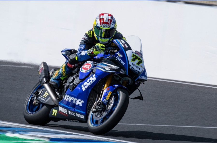 Featured image for “WSBK: Aegerter Sixth Quickest as GYTR GRT Yamaha WorldSBK Prepares for Flag-to-Flag Race.”