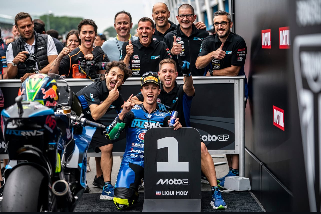 Featured image for “Moto 2: Diogo Moreira takes maiden Moto2 victory in Assen”