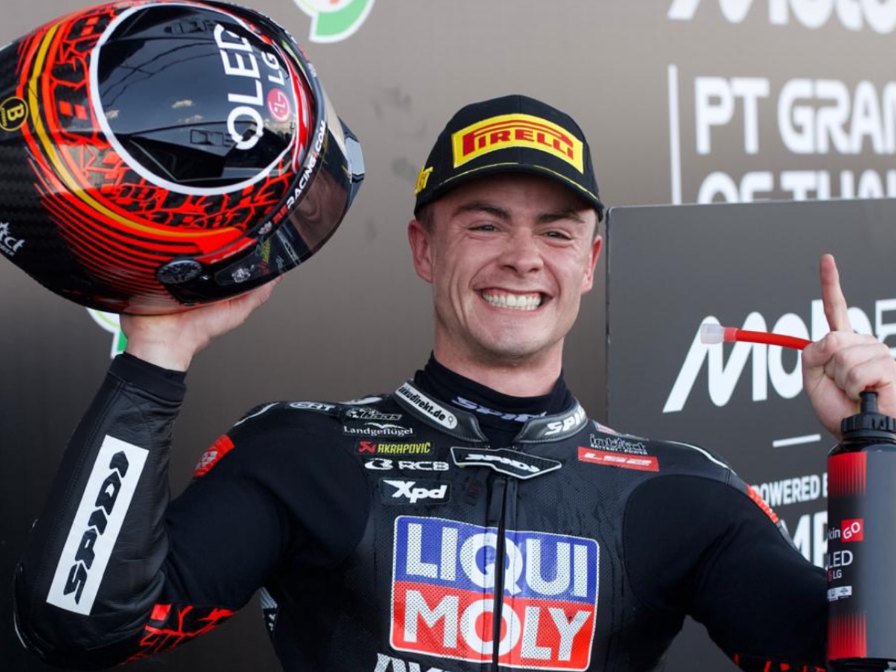 Featured image for “Moto2: Manuel Gonzalez takes victory in dramatic Thai season opener”