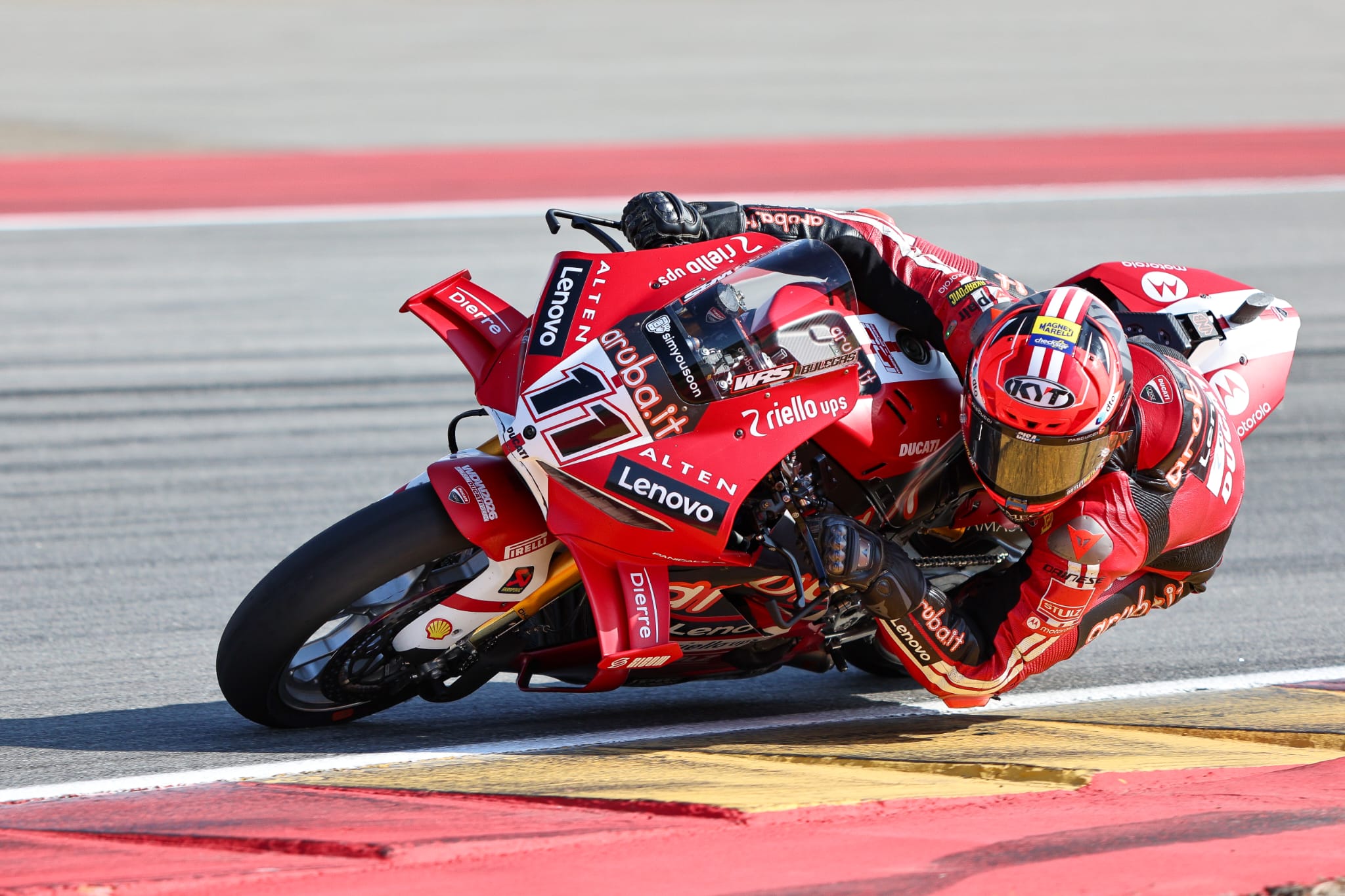 Featured image for “WSBK: Nicolo Bulega Takes the Race One Victory at Aragon”