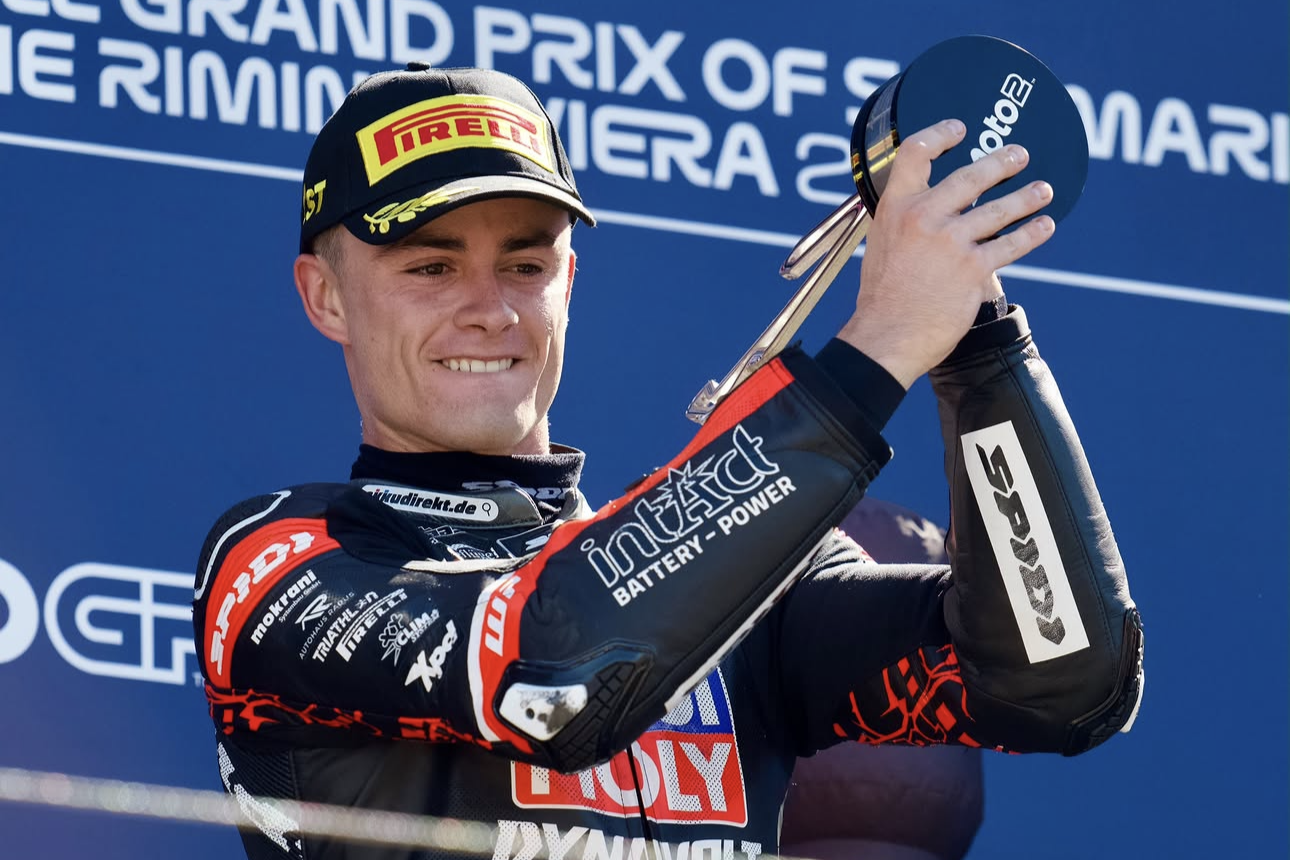 Featured image for “Moto2: Manuel Gonzalez takes victory in Grand Prix of San Marino”