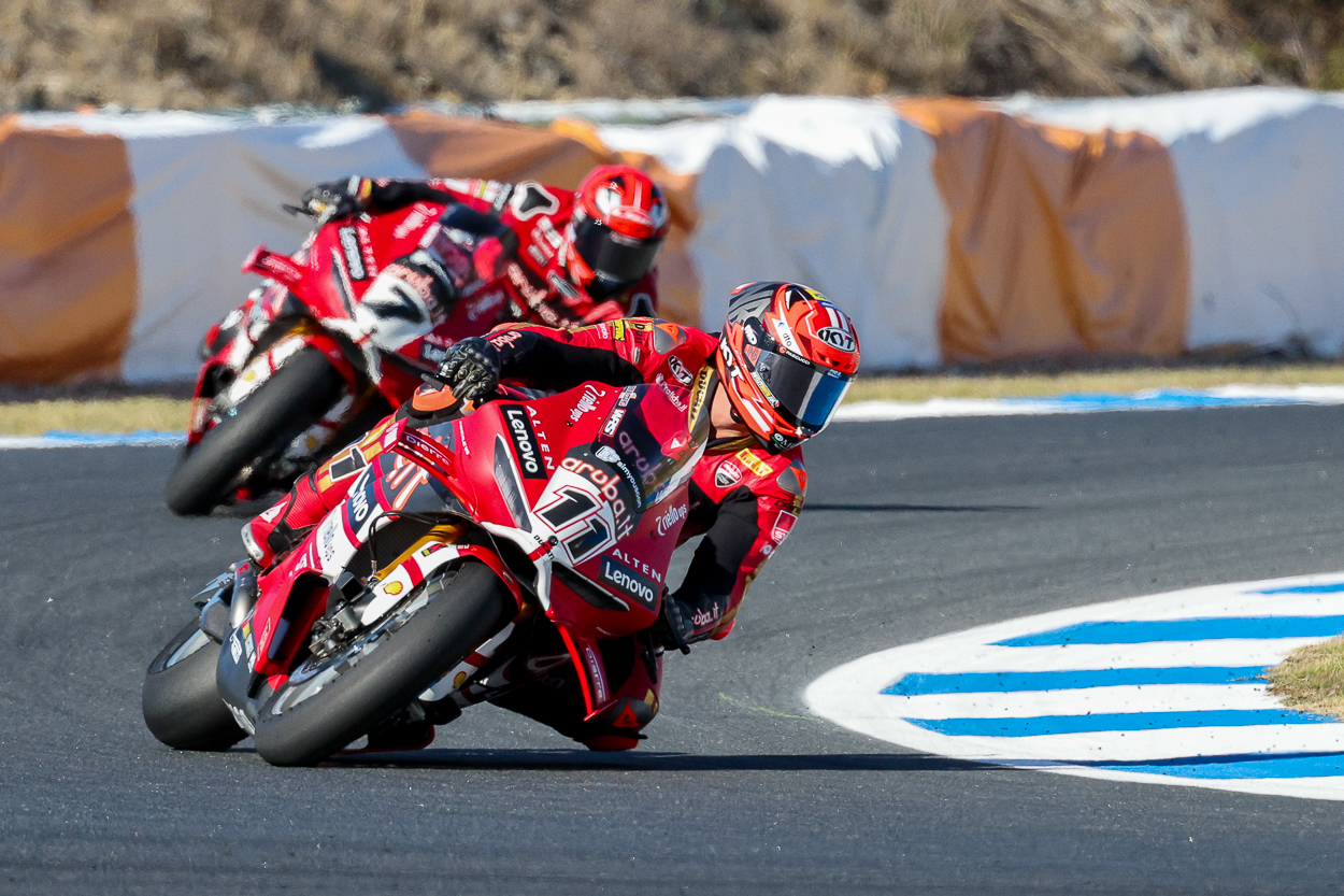 Featured image for “WSBK: Nicolo Bulega Wins Race One in Estoril”